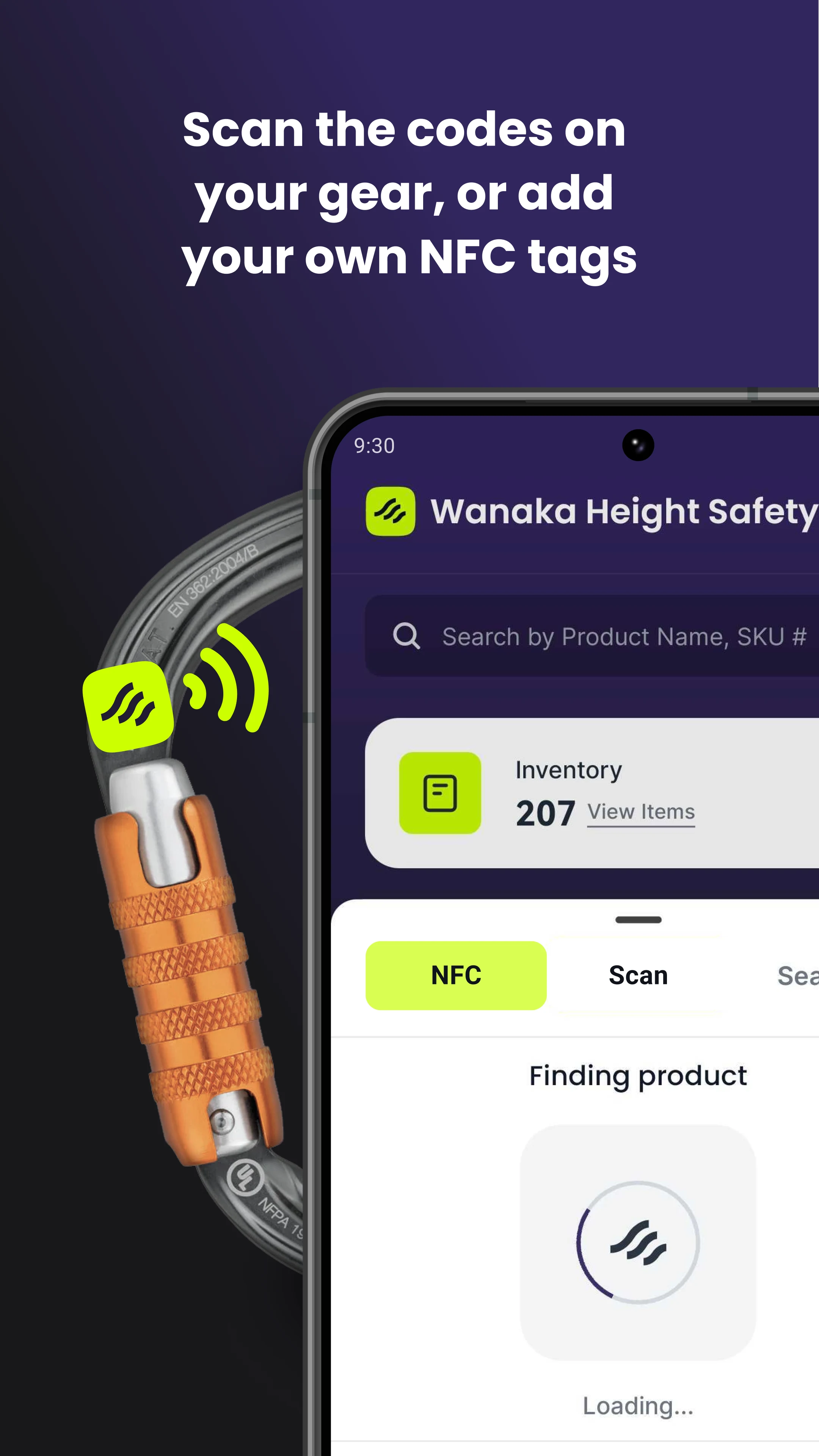 Scannable Safety Equipment App screenshot